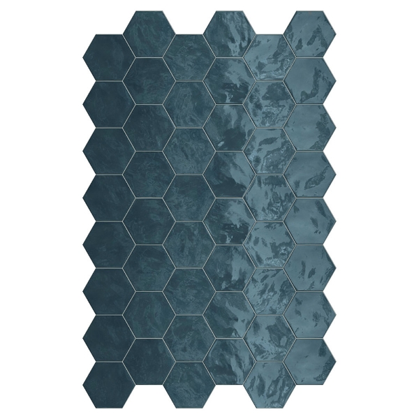 Picture of Terratinta - Hexa Wall Glossy Ocean Wave