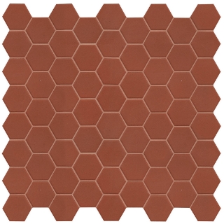 Picture of Terratinta - Hexa Matt Mosaic Rusty Red
