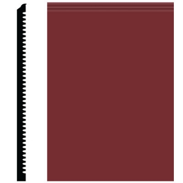 Picture of Roppe - Pinnacle Plus Wall Base 65 Vertical Cinnabar