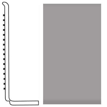 Picture of Roppe - Pinnacle Rubber Wall Base 4 (Sanitary Toe Base) Slate