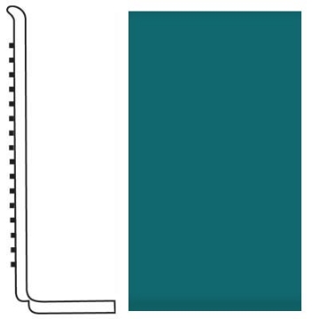Picture of Roppe - Pinnacle Rubber Wall Base 4 (Sanitary Toe Base) Peacock