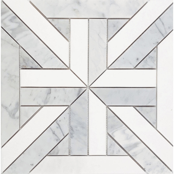 Picture of Tesoro - Metropolitan Waterjet Karo Bianco Carrara Thassos