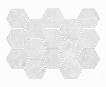 Picture of Happy Floors - Naica Hexagon Mosaic Perla