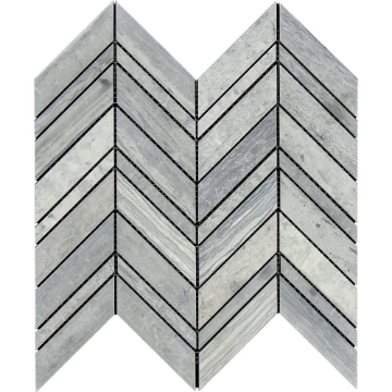 Picture of Tesoro - Haisa Blue Mosaic Multi-Width Cheron Mixed Honed Polished