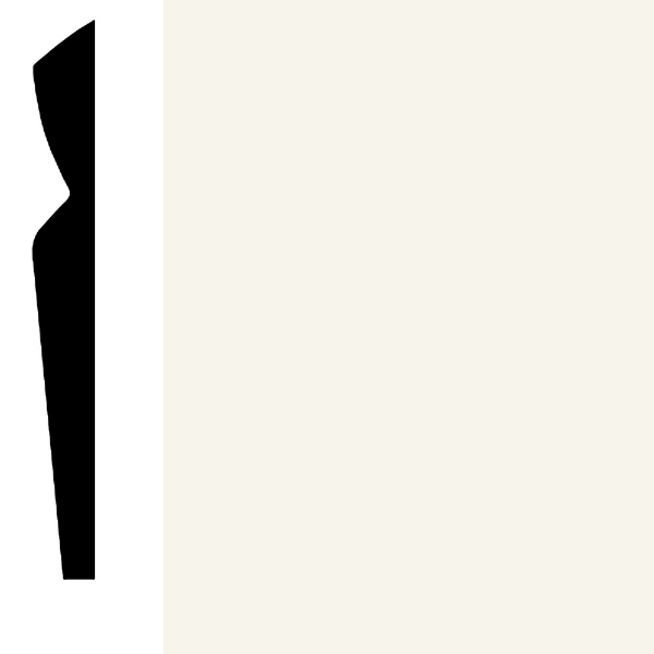 Picture of Roppe - Contours Wall Base 80 Divine Snow