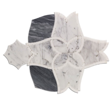 Picture of SOHO Studio Corp - Alstromeria White Carrara Bardiglio Nuvelato White Thassos