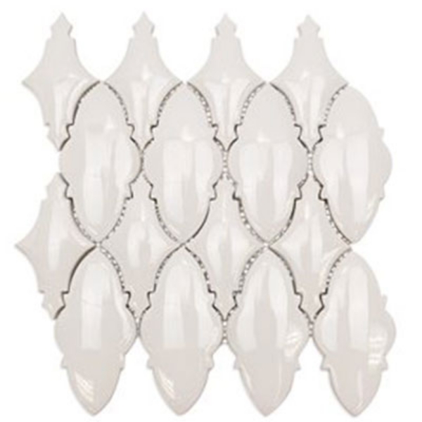 Picture of SOHO Studio Corp - Baroque Ornate Mosaic Blanco