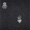 Picture of Bisazza Mosaico - Decori 10 - Hearts and Robots Hearts Robots Black