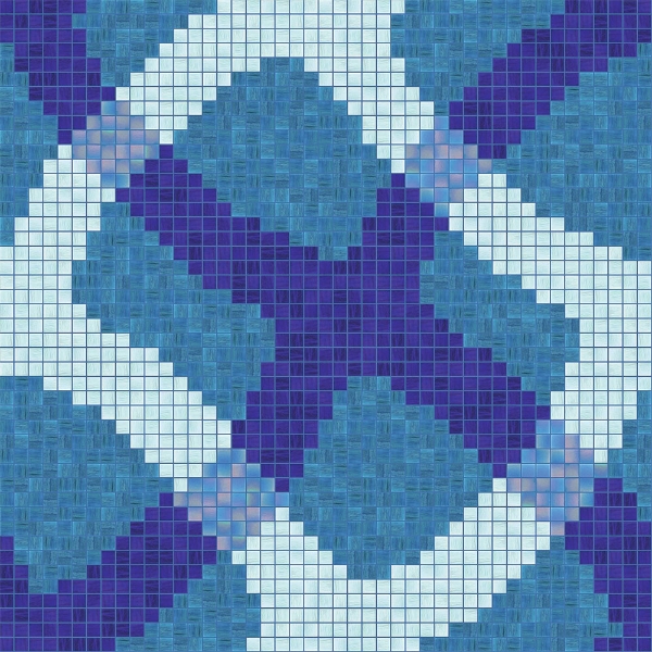 Picture of Bisazza Mosaico - Decori 20 - Mirage Blue Mirage Blue