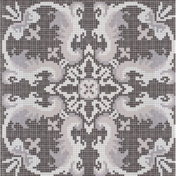 Picture of Bisazza Mosaico - Decori Opus Romano - Olimpia Olimpia Dark Grey