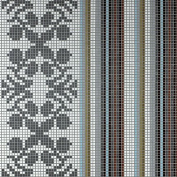 Picture of Bisazza Mosaico - Decori Opus Romano - Wallpaper Grey