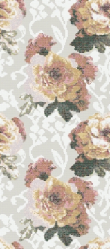 Picture of Bisazza Mosaico - Decori 10 - Fleurs Grigio