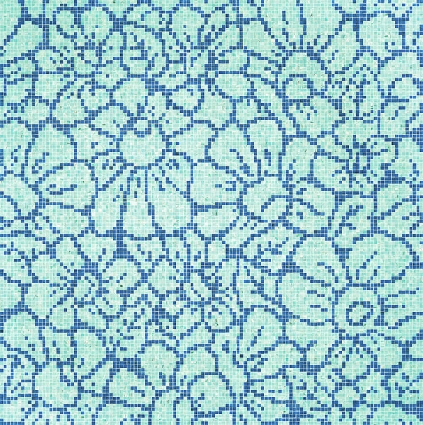 Picture of Bisazza Mosaico - Decori 10 - Graphic Flowers Blue