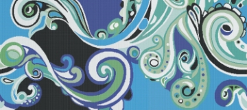Picture of Bisazza Mosaico - Decori 10 - Pizzo Blu Pizzo Blu