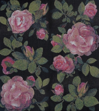 Picture of Bisazza Mosaico - Decori 10 - Springrose Nero