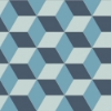 Picture of Bisazza Mosaico - Cementiles Decorations Hex Cubic Pacific