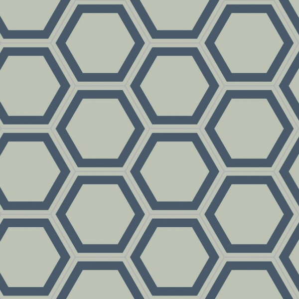 Picture of Bisazza Mosaico - Cementiles Decorations Hex Honey Bismarck