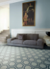 Picture of Bisazza Mosaico - Cementiles Decorations Hex Honey Bismarck