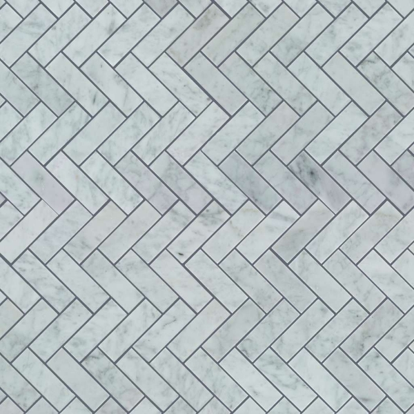 Picture of Shaw Floors - Chateau Herringbone Bianco Carrara