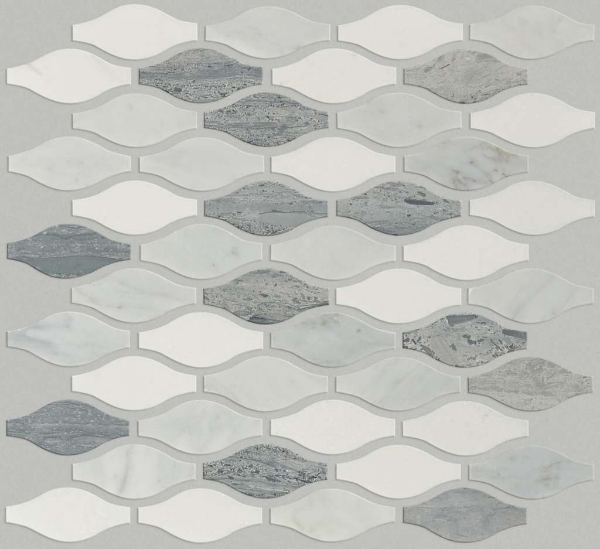 Picture of Shaw Floors - Chateau Ornament Bianco Carrara Blue Grigio Thassos