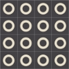 Picture of Bisazza Mosaico - Cementiles Decorations Square Lens Nero