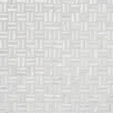 Picture of SOHO Studio Corp - Pearl Mosaic 3D Squares Weave White