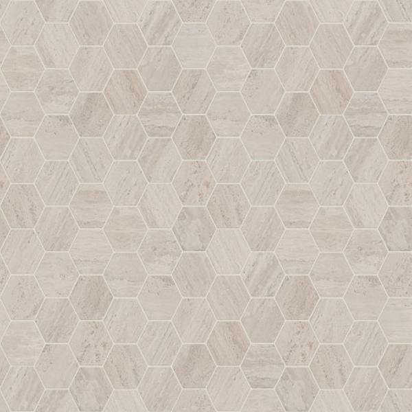 Picture of Shaw Floors - Natural Strata Hexagon Mosaic Ivory