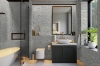 Picture of Elon Tile & Stone - Micro Herringbone Mosaics Calacatta Gold