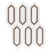 Picture of Elon Tile & Stone - Aluminum Picket Dolomite Copper Rose Honed