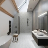 Picture of Elon Tile & Stone - Aluminum Herringbone Calcatta Silver Polished