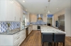 Picture of Elon Tile & Stone - Trillium Mosaics White Thassos with Blue Celeste & Azul Porcelain Polished