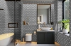 Picture of Elon Tile & Stone - Kaleidoscope Mosaics Pearl White Pacific Gray Honed