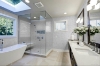 Picture of Elon Tile & Stone - Basketweave Mosaics Bianco Oro Crema Marfil Dot Honed