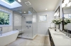 Picture of Elon Tile & Stone - Basketweave Mosaics Dolomite Bardiglio Dot Honed