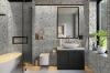 Picture of Elon Tile & Stone - Basketweave Mosaics Calacatta Crema Marfil Dot Honed