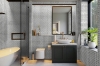 Picture of Elon Tile & Stone - Basketweave Mosaics Dolomite Mystic Gray Dot Honed