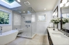 Picture of Elon Tile & Stone - Basketweave Mosaics Dolomite XL 5/8 Carrara Dot Honed