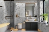 Picture of Elon Tile & Stone - Basketweave Mosaics Calacatta Gold XL 5/8 White Thassos Dot Honed