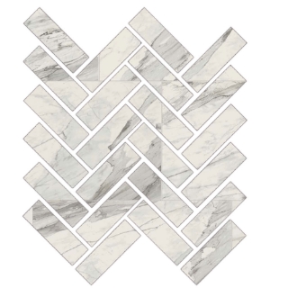 Picture of Florim USA - Epic Mosaic Herringbone Matte Apuano