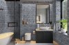 Picture of Elon Tile & Stone - 1 Rounds Mosaics Pacific Gray Polished