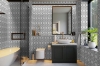 Picture of Elon Tile & Stone - Raindrop Waterjet Pearl White Mystic Gray