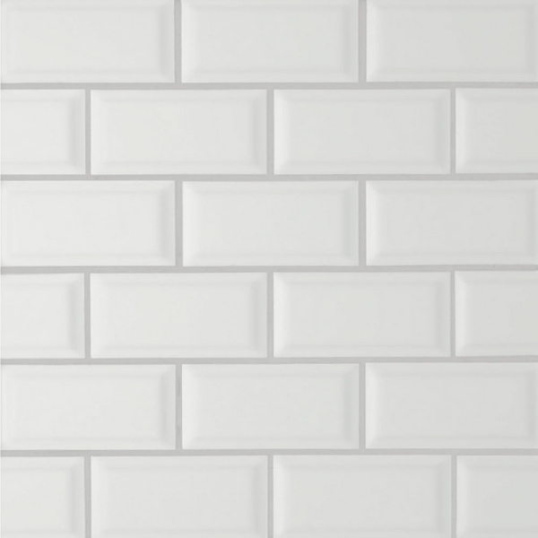 Picture of Bedrosians - Le Cafe Mosaic Off Set Bevel White Matte