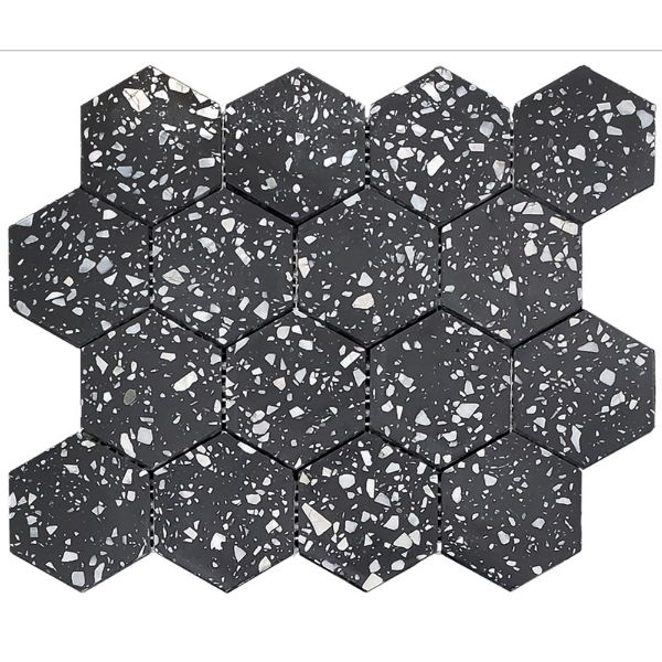 Picture of Solistone - Terrazzo Esagono Black