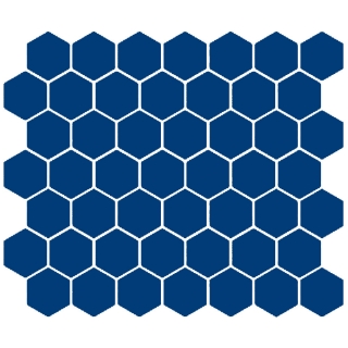 Picture of American Olean - Color Story Mosaic Hexagon Glossy Sapphire Sky