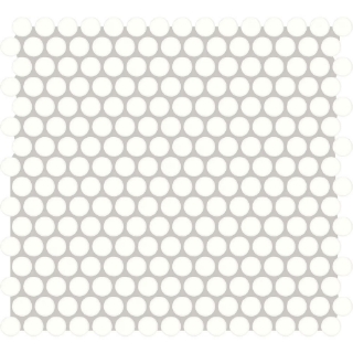 Picture of American Olean - Color Story Mosaic Penny Rounds Glossy Ice White