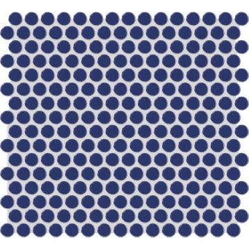 Picture of American Olean - Color Story Mosaic Penny Rounds Glossy Sapphire Sky