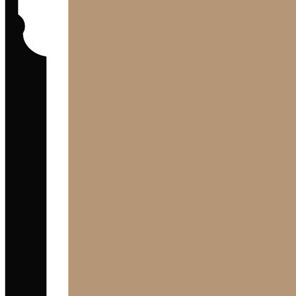 Picture of Burke - Edge Effects Illusion 3 1/4 Wall Base Clay