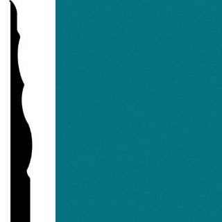 Picture of Burke - Edge Effects Sophisticate 4 1/4 Wall Base Peacock