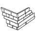 Picture of Tilecrest Split Face Ledger Corner 6 x 24
