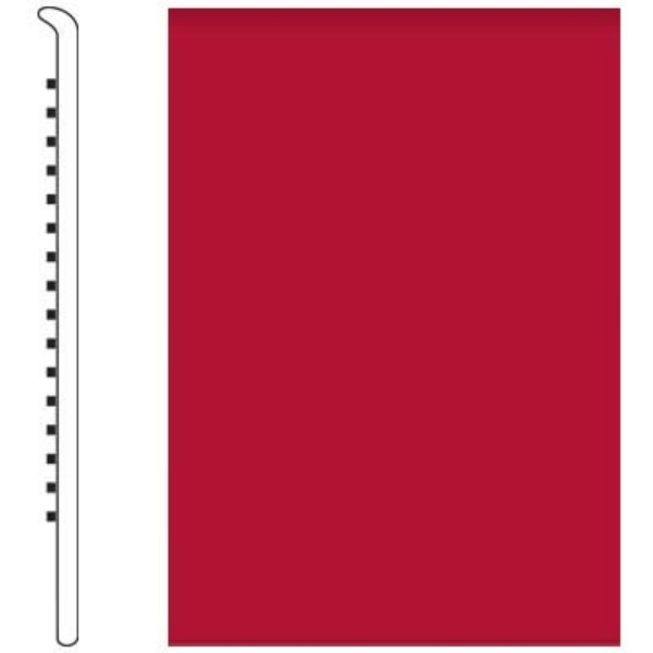 Picture of Roppe - Pinnacle Rubber Wall Base 4 (No Toe Base) Red